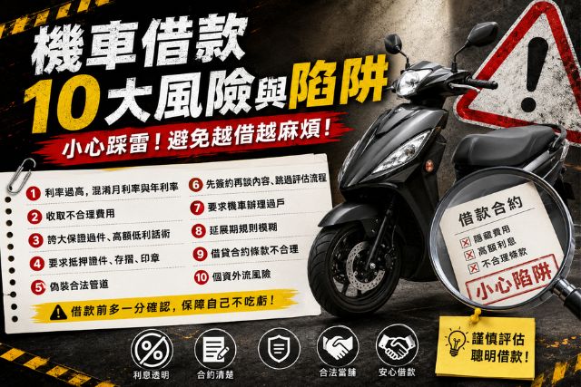 機車借款風險與陷阱10大地雷總整理